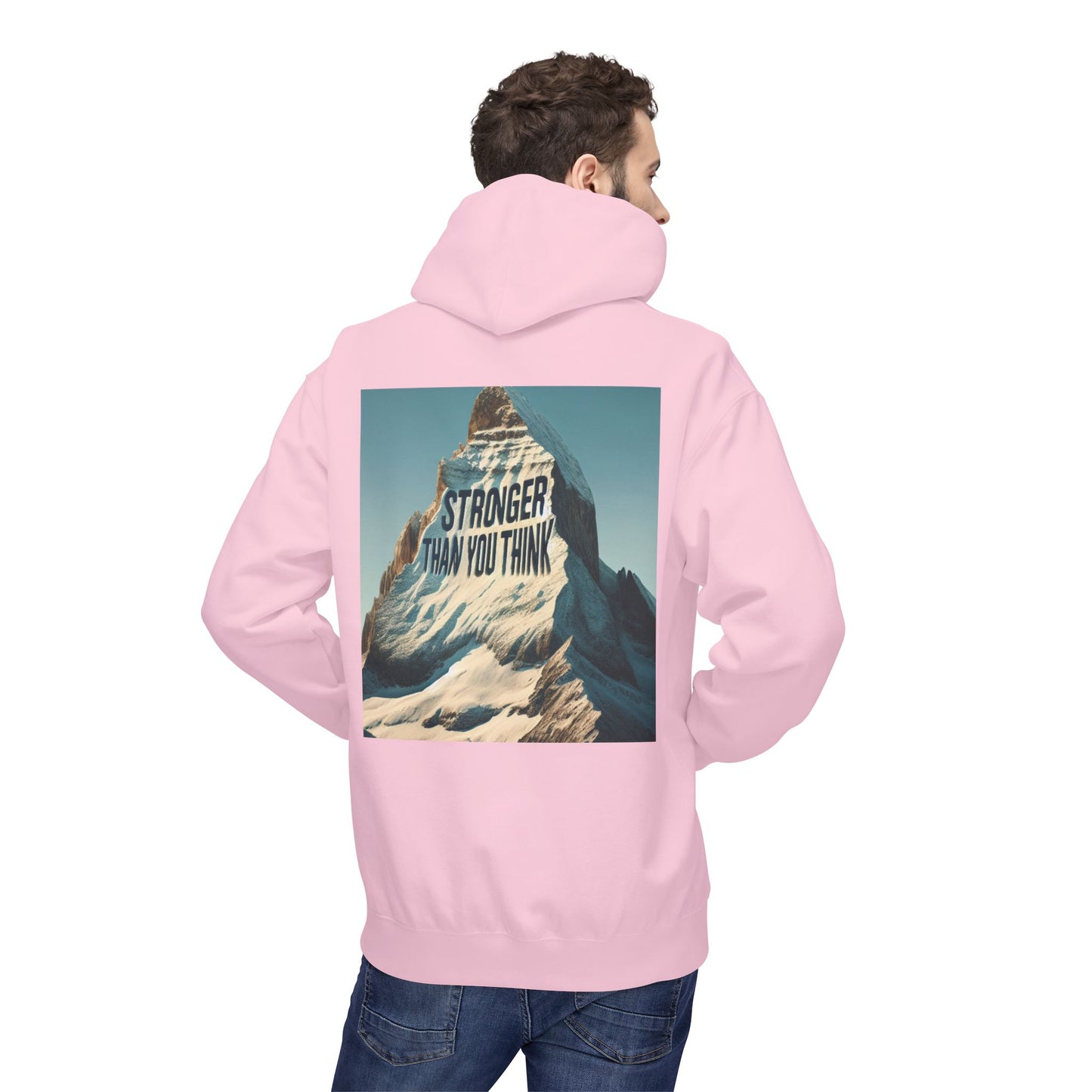 Motivational Fleece Hoodie - 'Stronger Than You Think'