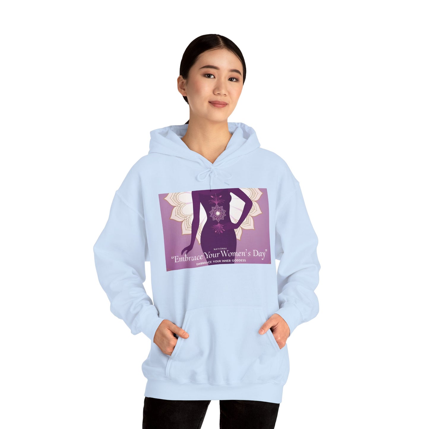 Embrace Your Women's Day Hoodie - Unisex Heavy Blend Sweatshirt