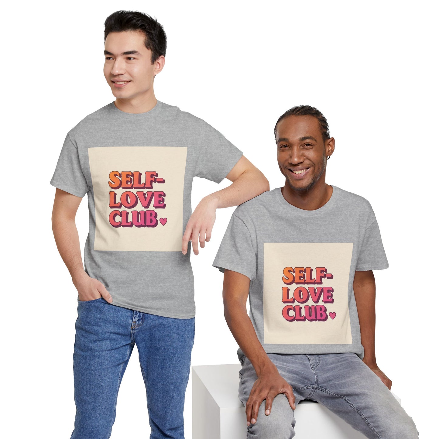 Self-Love Club Unisex Heavy Cotton Tee - Empowerment & Comfort for All