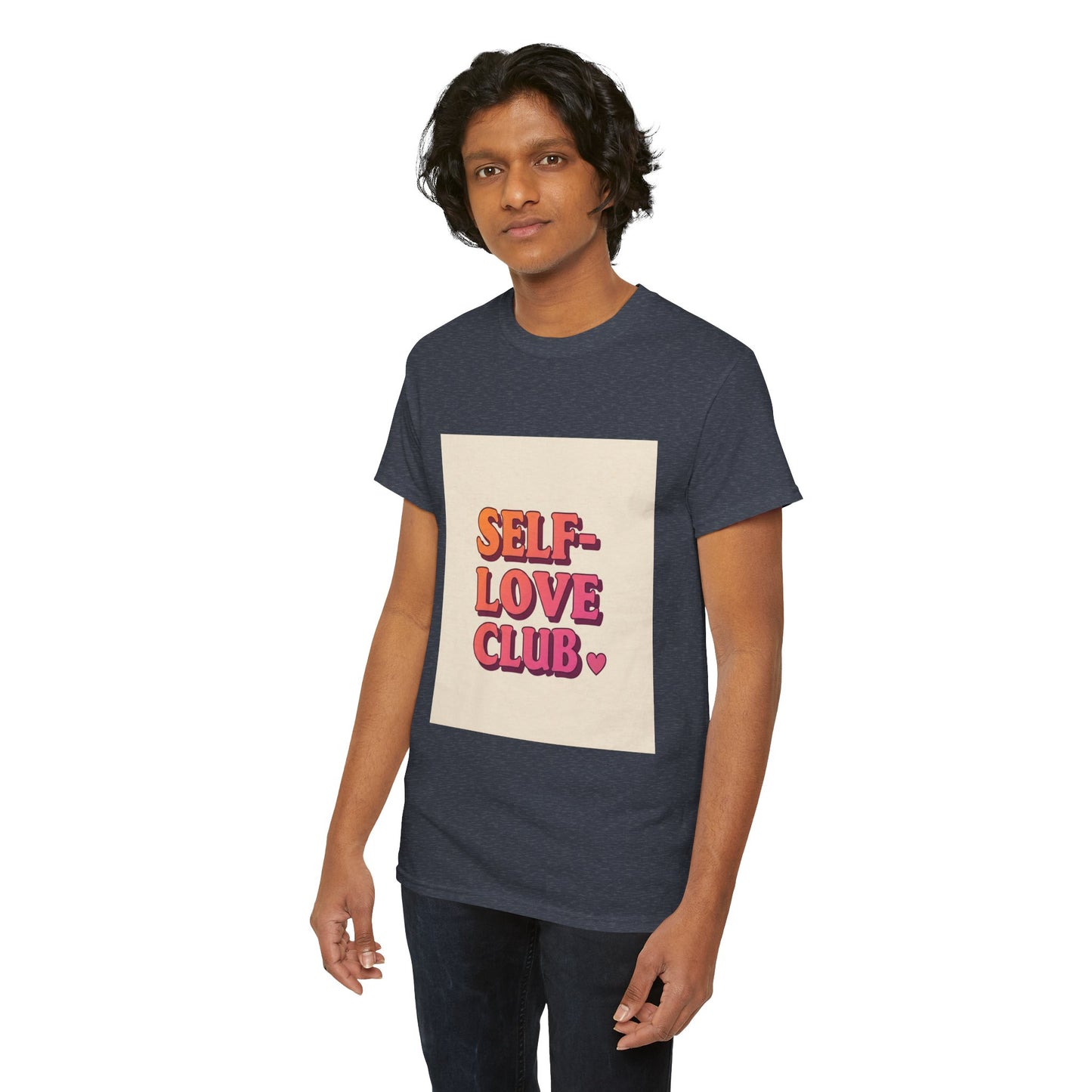 Self-Love Club Unisex Heavy Cotton Tee - Empowerment & Comfort for All