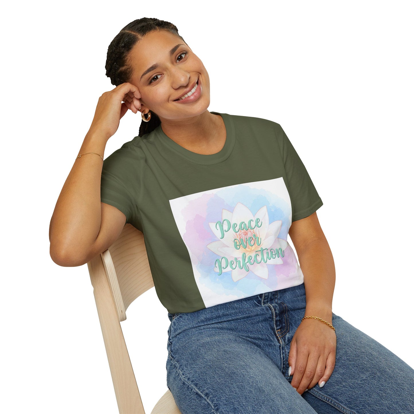 Peace Over Perfection Unisex Softstyle T-Shirt - Inspirational Casual Wear