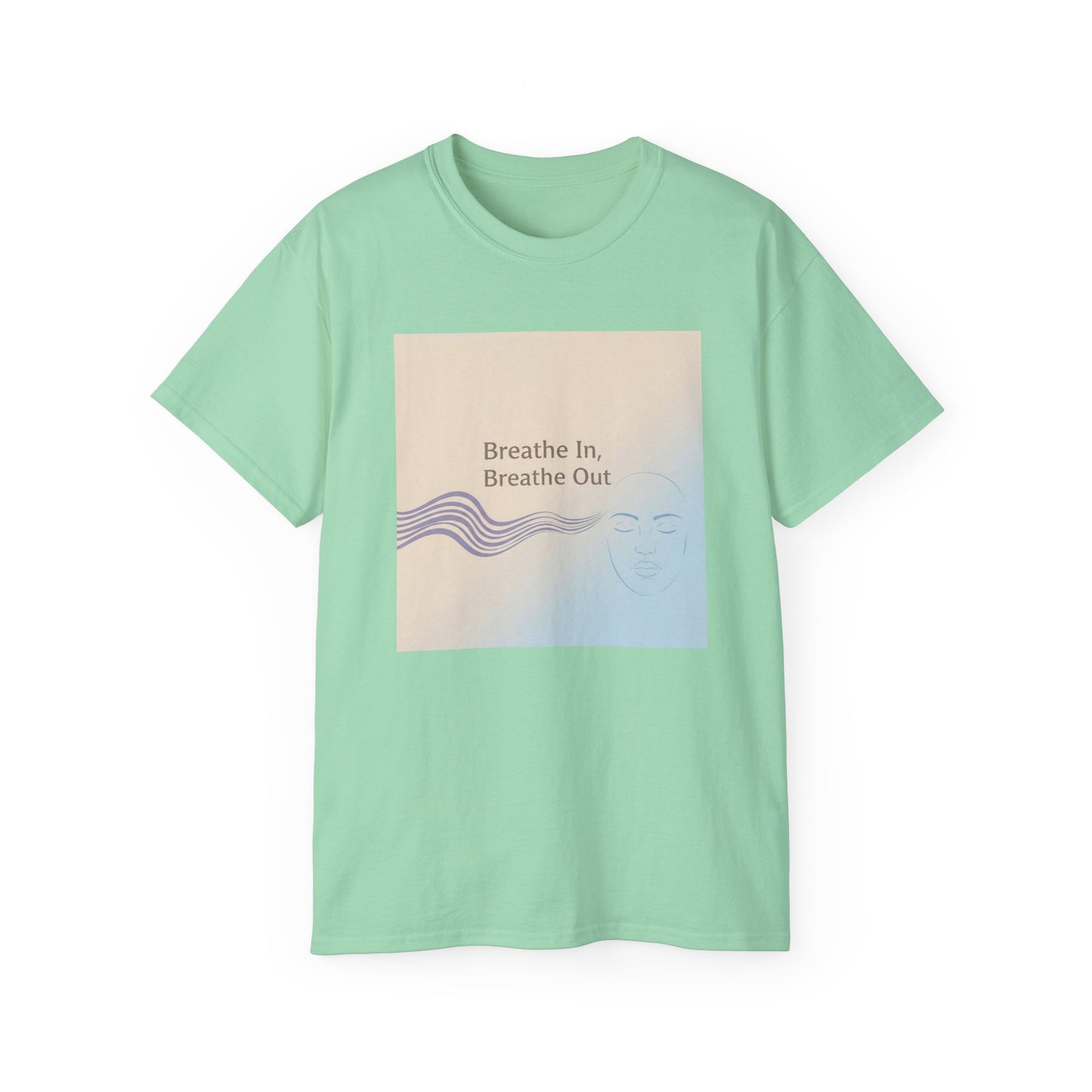 Mindfulness Unisex Ultra Cotton Tee - Breathe In, Breathe Out