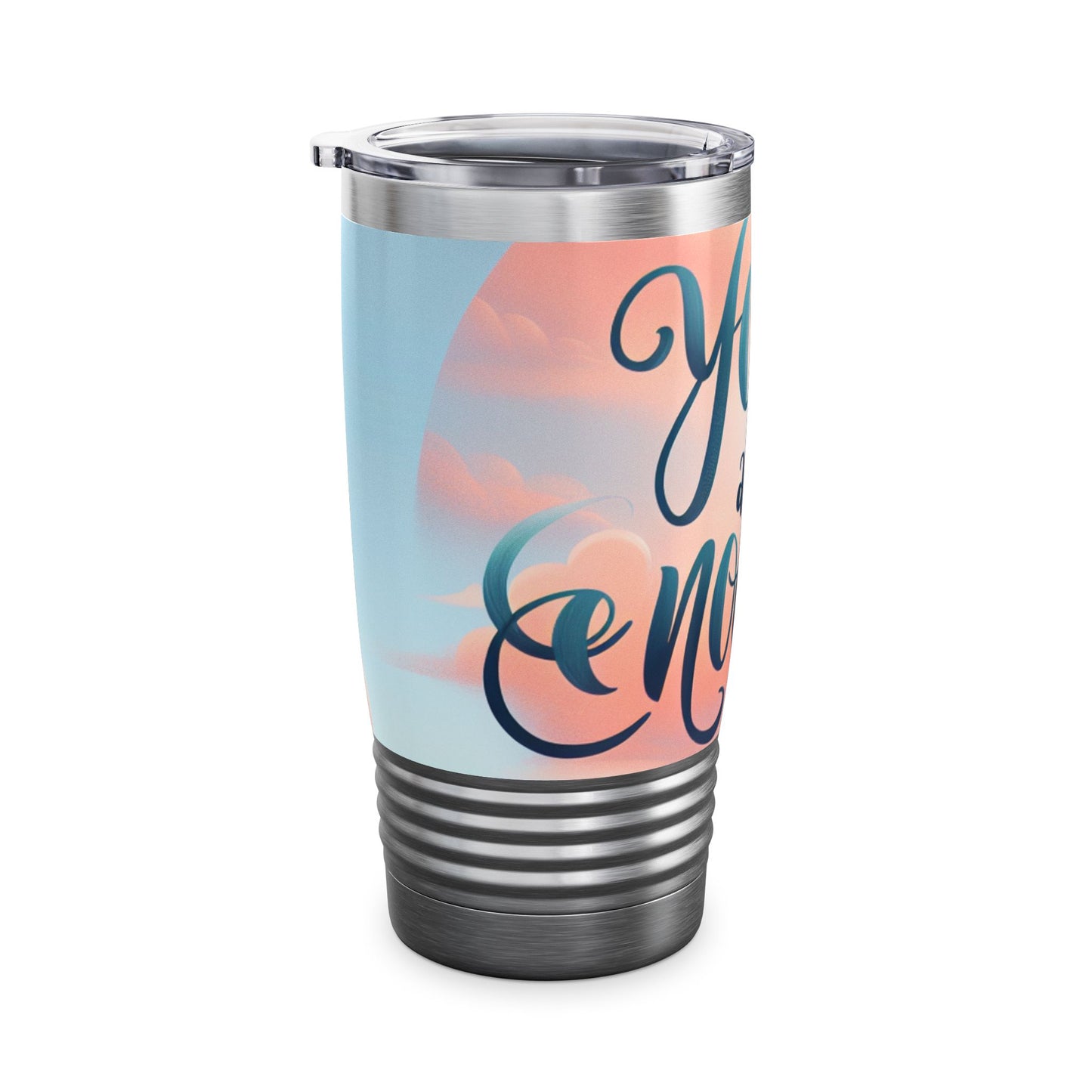 Inspirerende 20 onse Ringneck Tumbler - "Jy is genoeg"