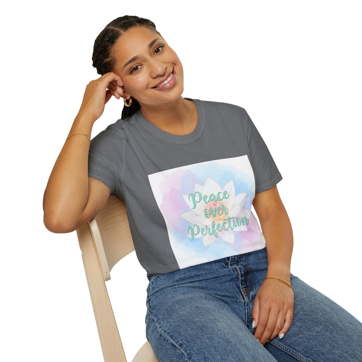 Peace Over Perfection Unisex Softstyle T-Shirt - Inspirational Casual Wear