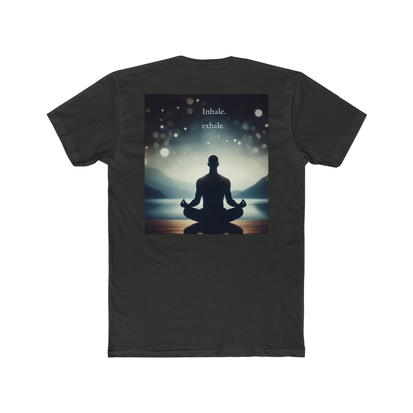 Mindfulness Meditation Tee - "ရှူသွင်း၊ ရှုမှတ်။ - Unisex Cotton Crew