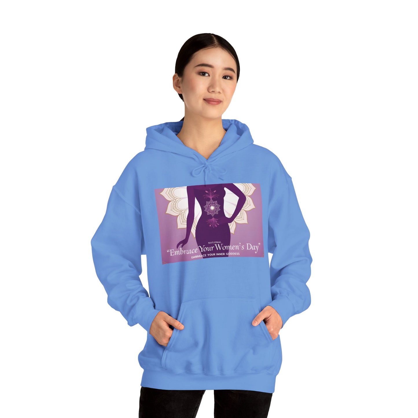 မင်းရဲ့အမျိုးသမီးများနေ့ Hoodie ကို ခင်တွယ်ပါ - Unisex Heavy Blend အင်္ကျီ