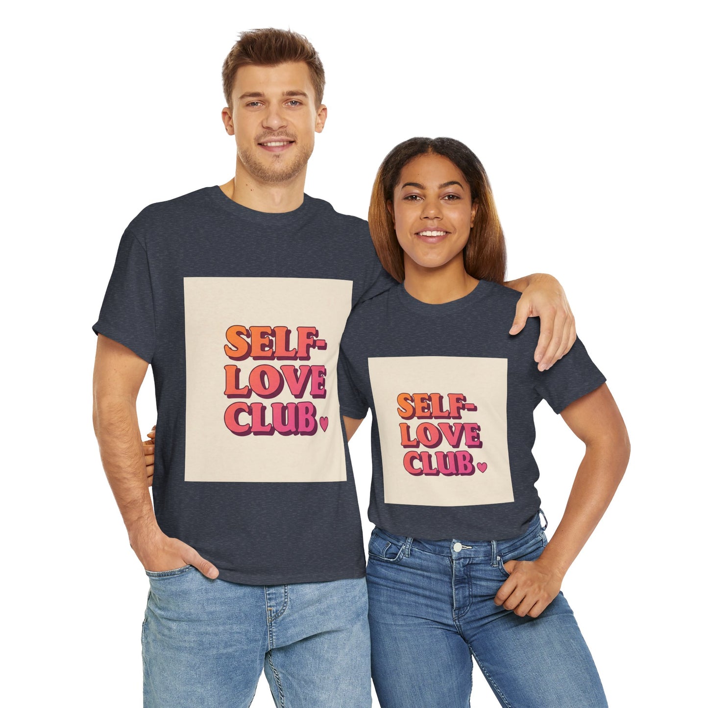 Self-Love Club Unisex Heavy Cotton Tee - Empowerment & Comfort for All