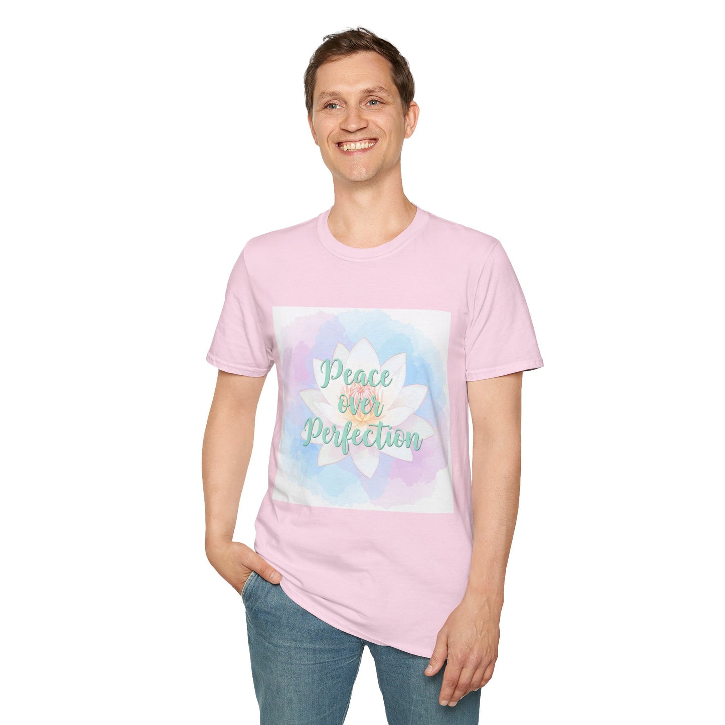 Peace Over Perfection Unisex Softstyle T-Shirt - Inspirational Casual Wear