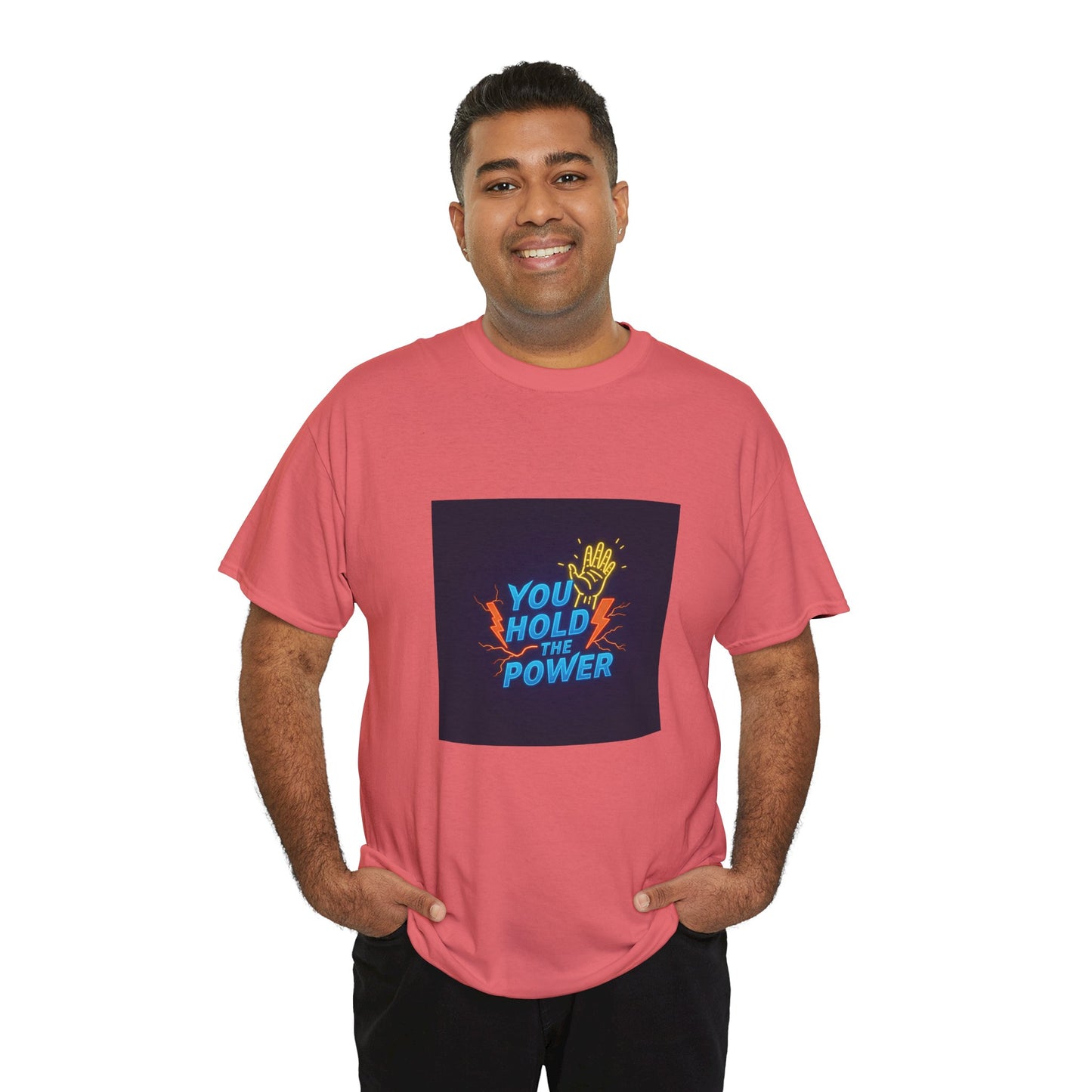 Empowering Unisex Heavy Cotton Tee - "You Hold the Power"