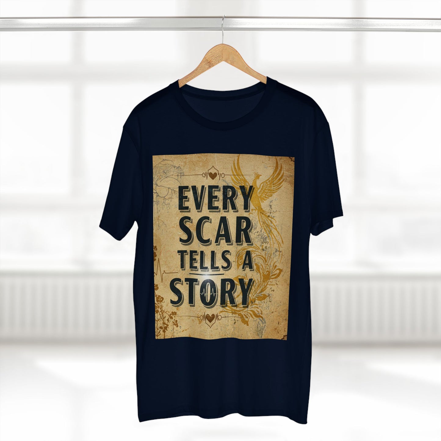 Elke litteken vertel 'n storie Volwasse Tee - Inspirerende grafiese T-hemp