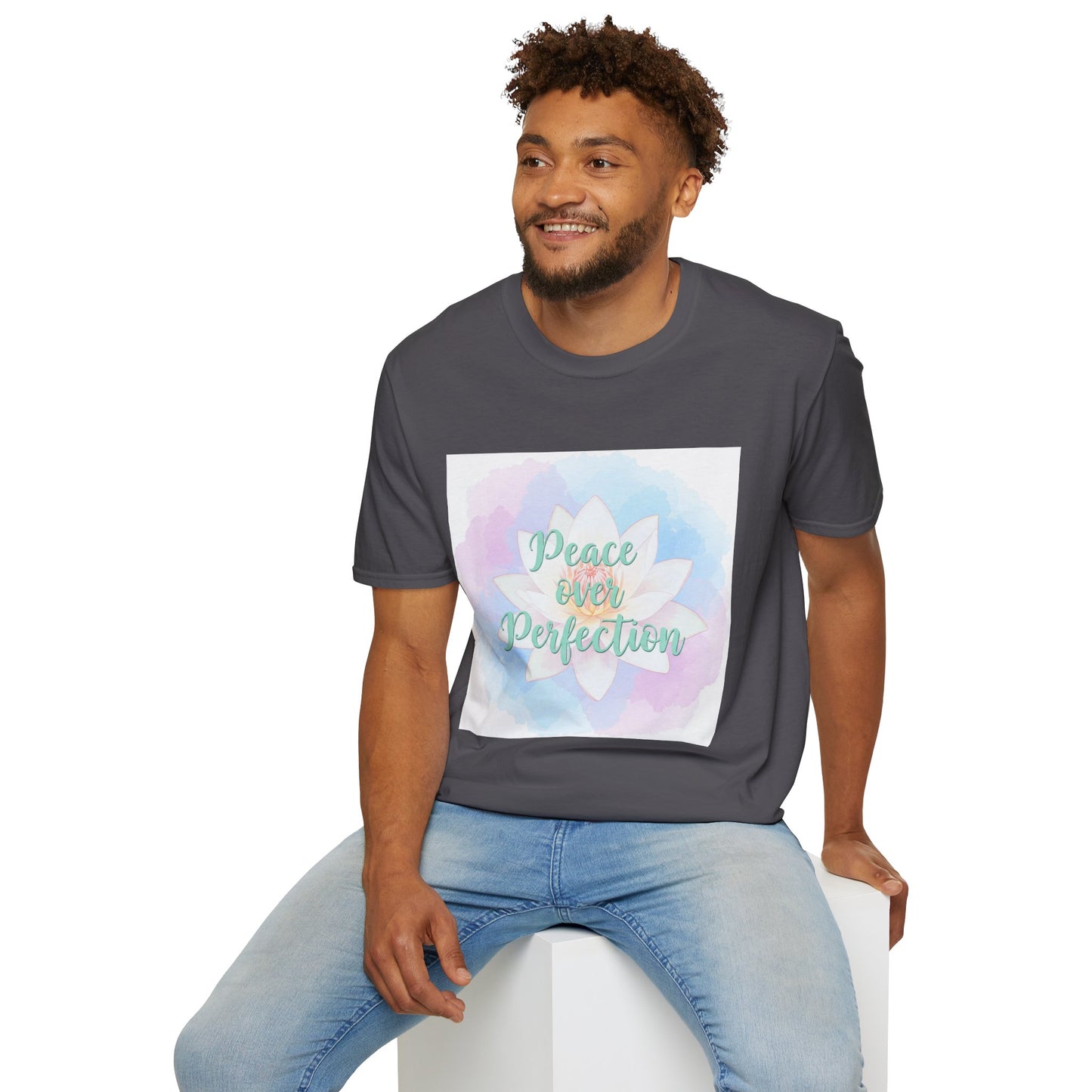 Peace Over Perfection Unisex Softstyle T-Shirt - Inspirational Casual Wear