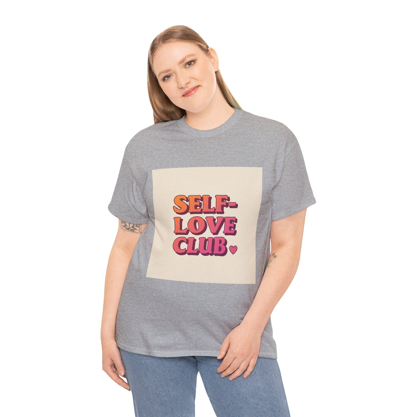 Self-Love Club Unisex Heavy Cotton Tee - Empowerment & Comfort for All