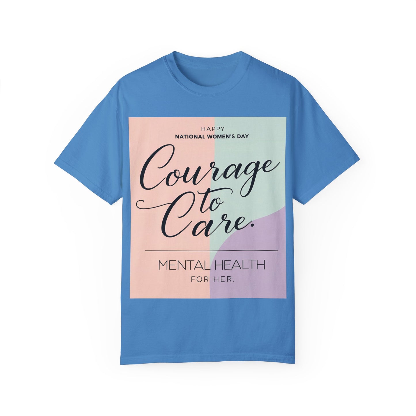 Courage to Care Unisex-T-hemp vir Geestesgesondheidsbewustheid