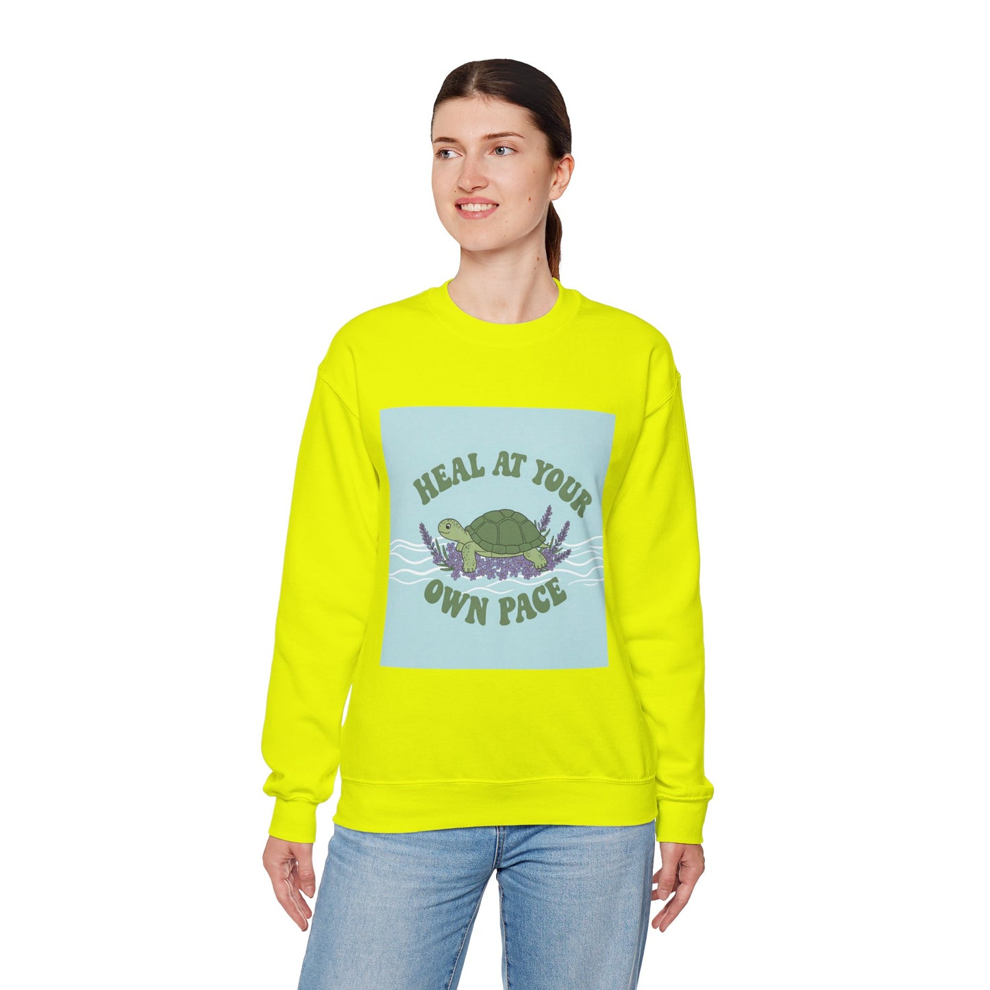 Heal at Your Own Pace Sweatshirt - Unisex Heavy Blend™ Crewneck