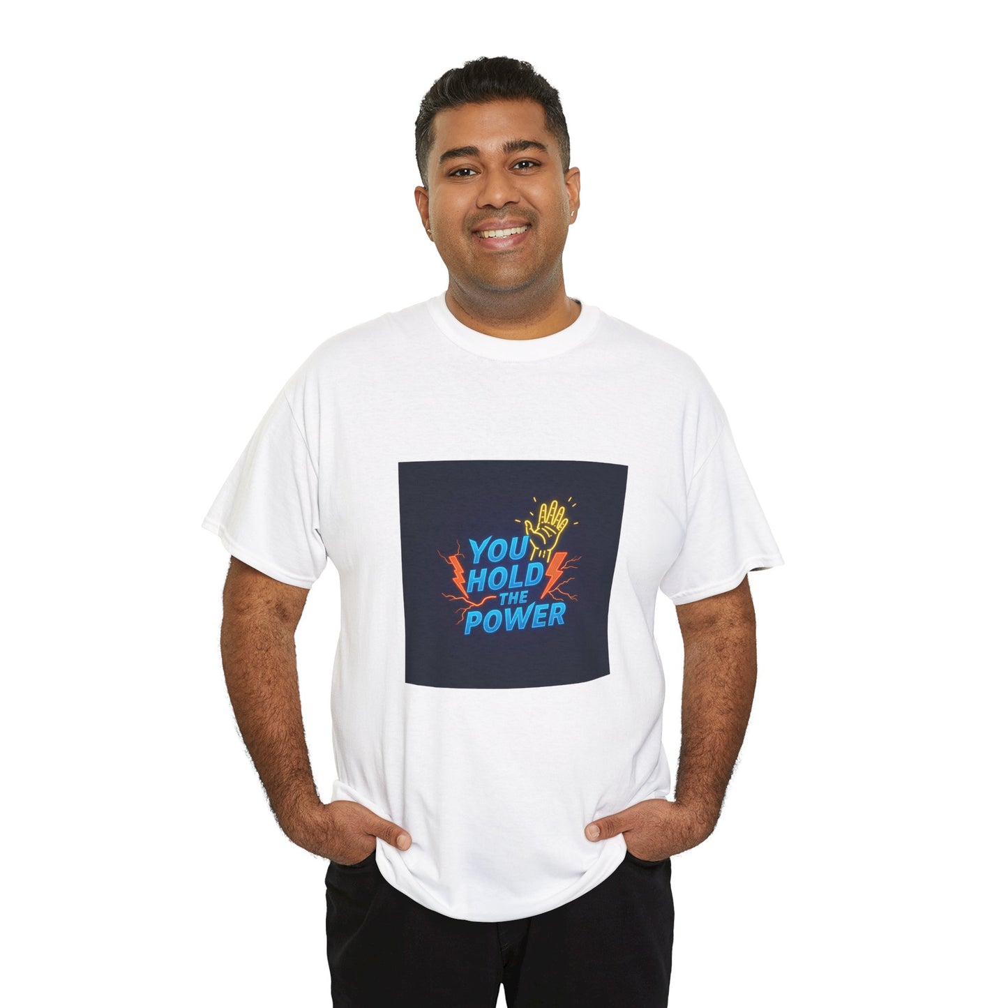 Empowering Unisex Heavy Cotton Tee - "You Hold the Power"